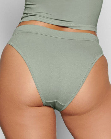 Cotton Jersey Cheeky Tanga