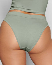 Cotton Jersey Cheeky Tanga