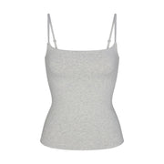 Skims Cotton Jersey Cami Light Heather Grey
