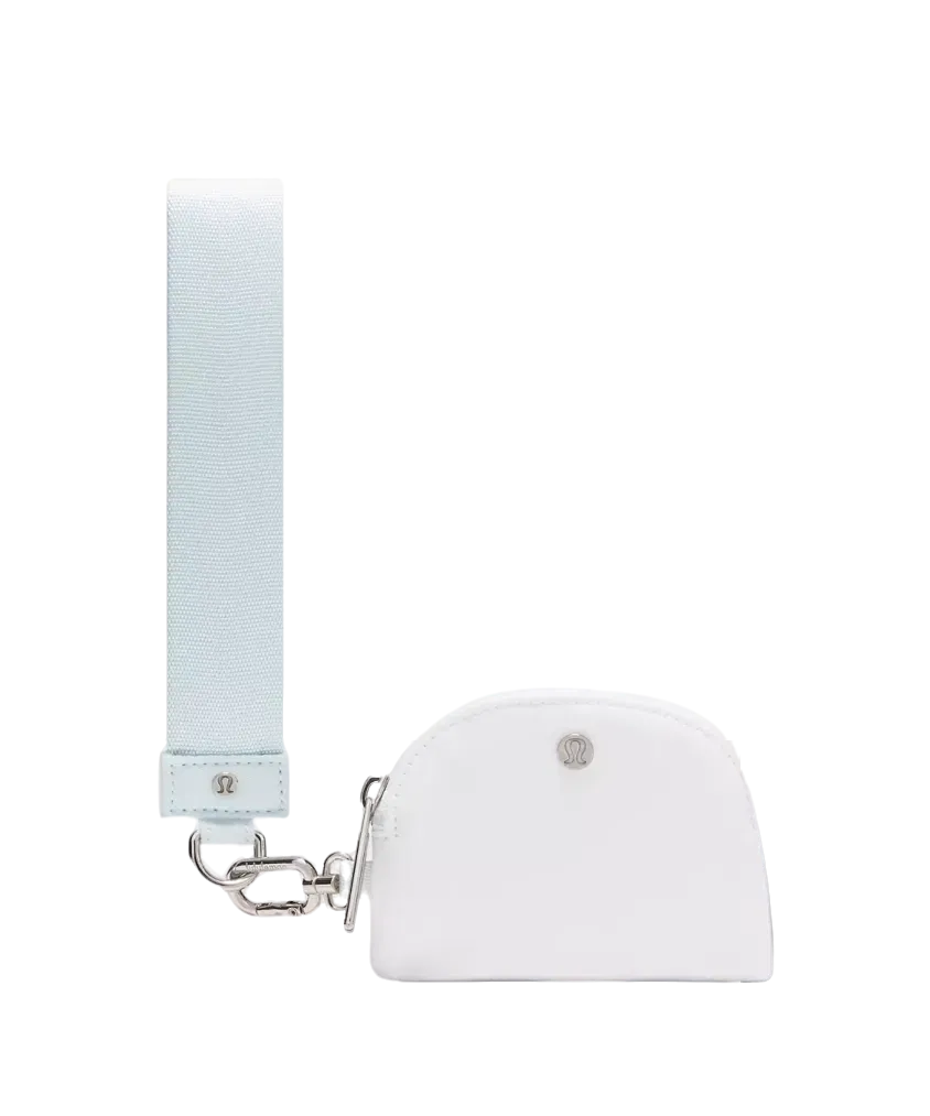 Lululemon Dual Pouch Wristlet Mint Breeze/White