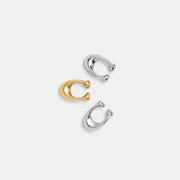Coach Tic Tac Toe Set Brass Black