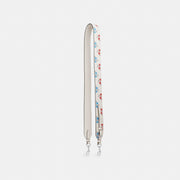 Coach Strap With Floral Print Silver Chalk Multi
