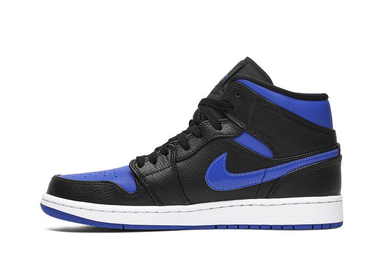 Air Jordan 1 Mid Black Hyper Royal