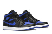 Air Jordan 1 Mid Black Hyper Royal