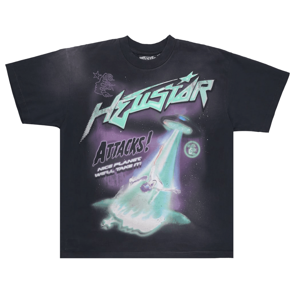 Hellstar Attacks T-Shirt Black Green