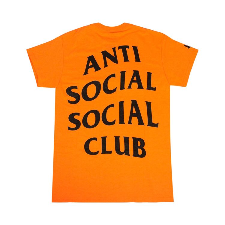 Antisocial Social Club x Undefeated Paranoid Orange T-Shirt