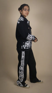 PATCHWORK DENIM BLACK WOMEN'S JACKET [50/50 LIMITED EDITION]
