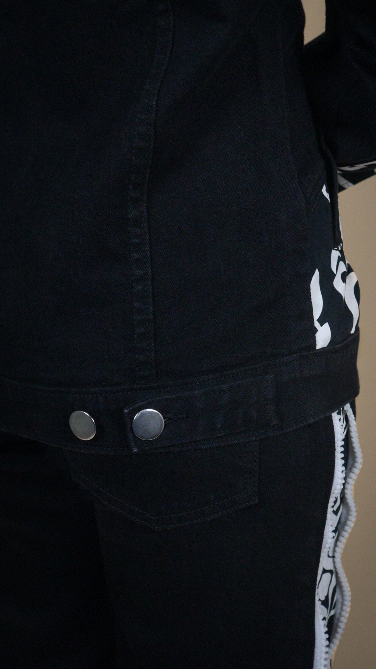 PATCHWORK DENIM BLACK WOMEN'S JACKET [50/50 LIMITED EDITION]