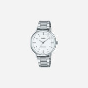 Casio Enticer LTP-VT03D-7BDF Quartz White Dial Analog Stainless Steel