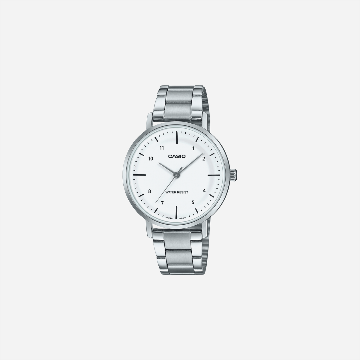 Casio Enticer LTP-VT03D-7BDF Quartz White Dial Analog Stainless Steel