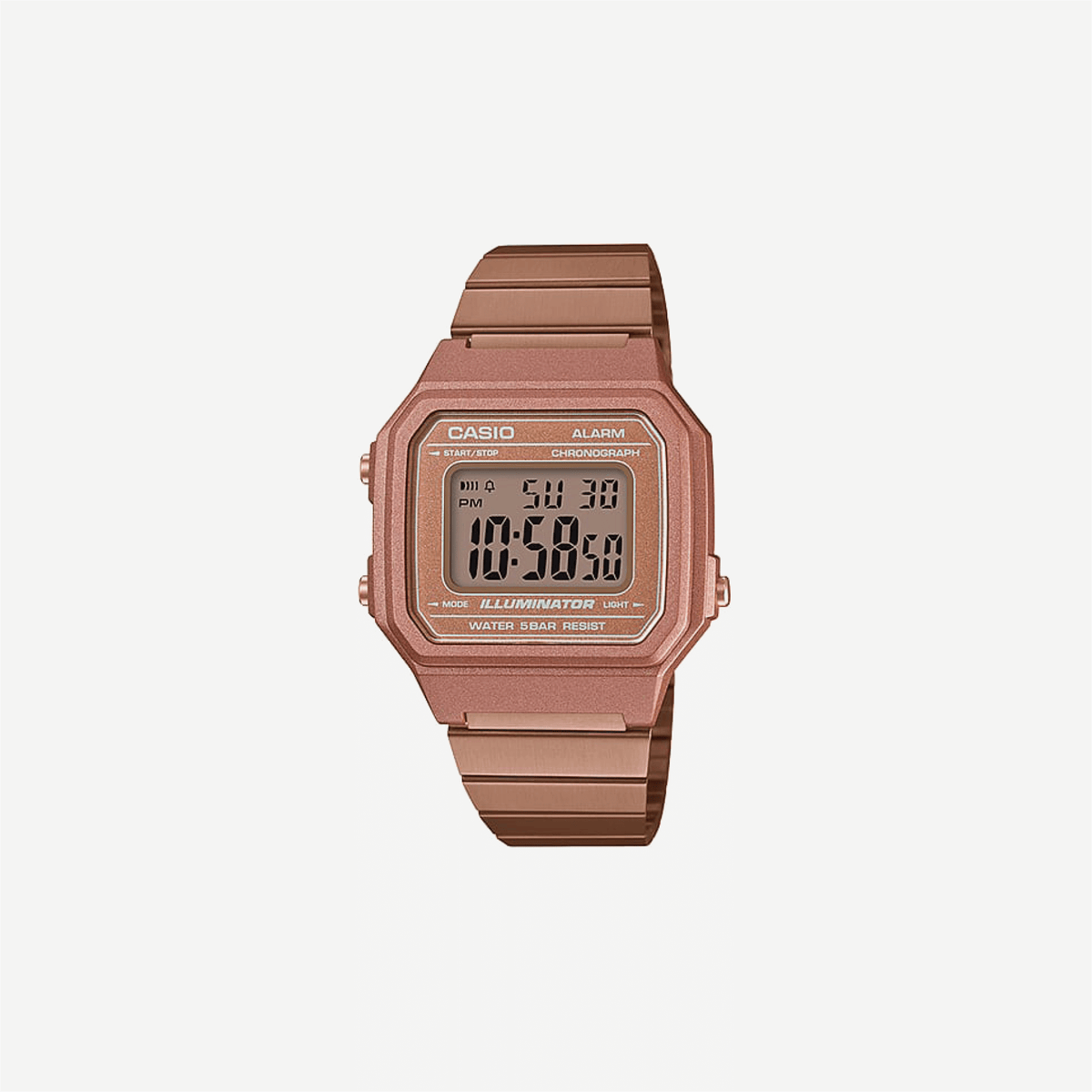Casio Classics B650WC-5ADF Quartz Silver Dial Digital Stainless Steel Watch