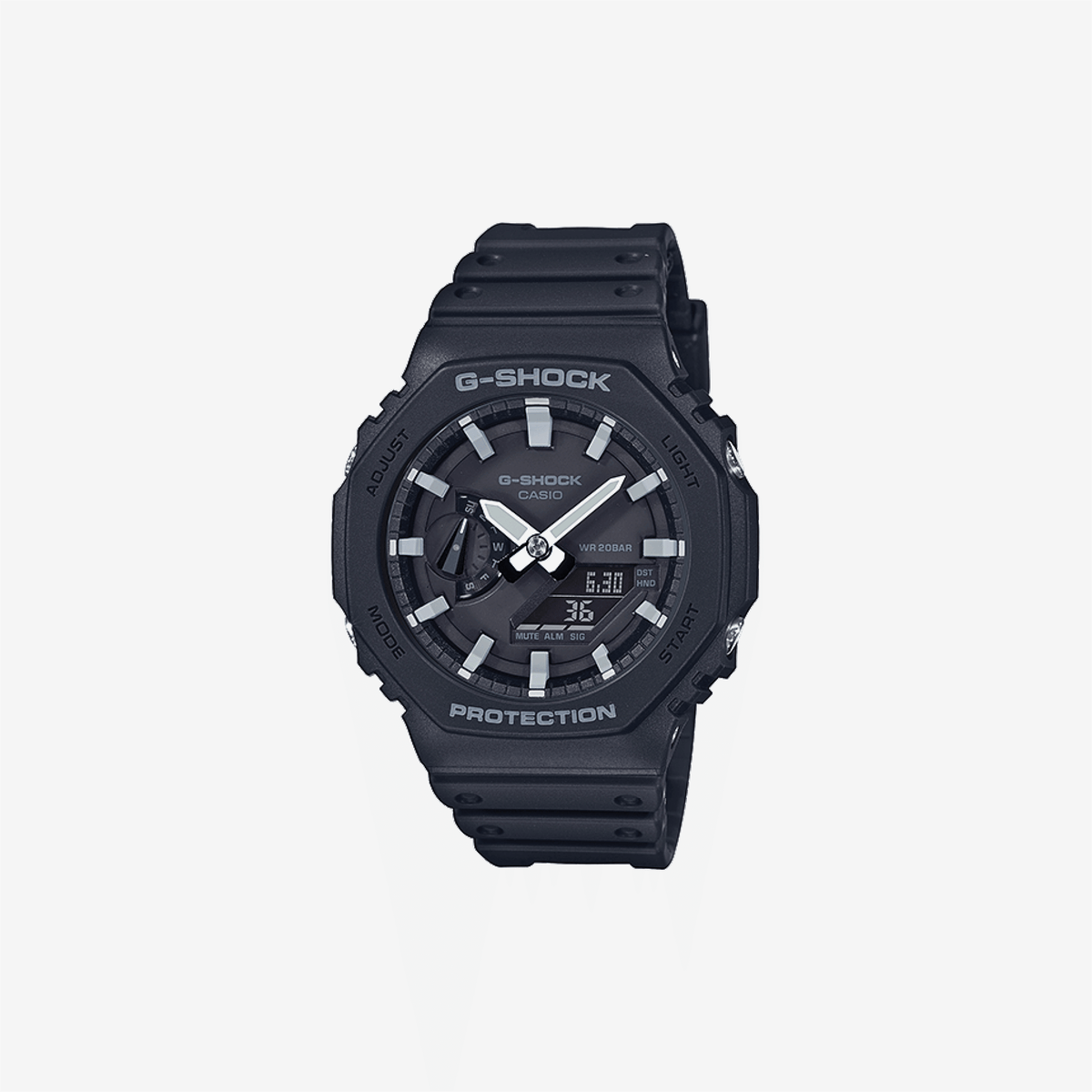 Casio G-Shock GA-2100-1ADR Quartz Black Dial Analog-Digital Resin Watch