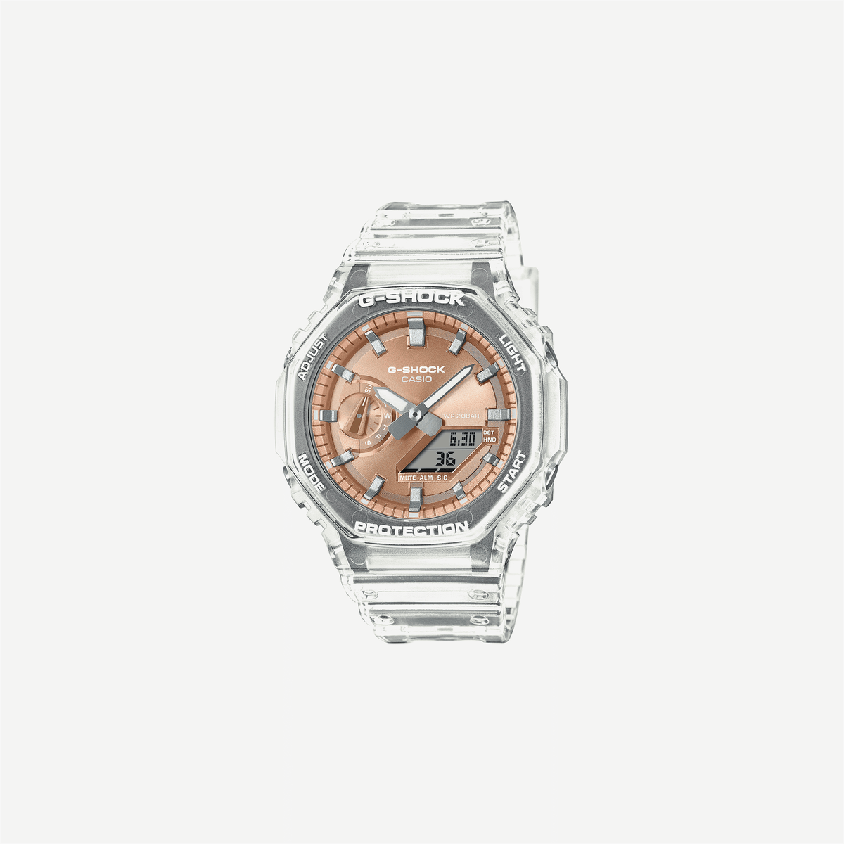 Casio G-Shock GA-2100BM-7A5DR Quartz Orange Dial Analog-Digital Resin Watch