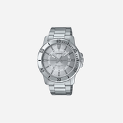 Casio MTP-VD01D-7CV Enticer Stainless Steel 24 Hour Silver Index Dial Casual Analog Sporty Watch