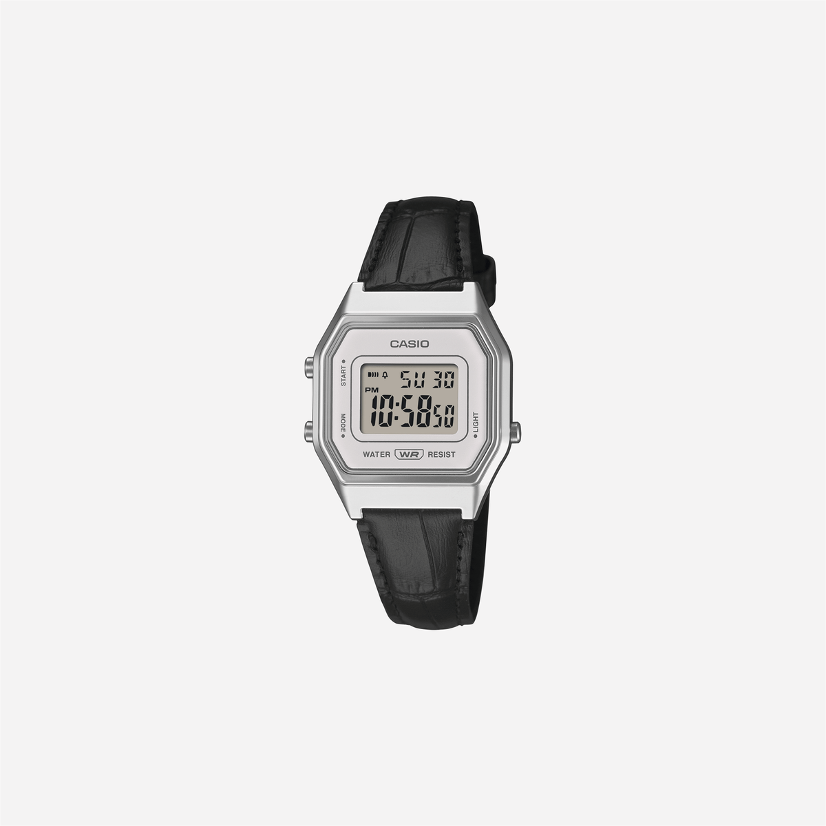 Casio Classics LA680WEL-1DF Quartz White Dial Digital Stainless Steel Watch
