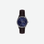 Casio Enticer LTP-SN8YL-2B Quartz Blue Dial Analog Brown Leather Strap Watch