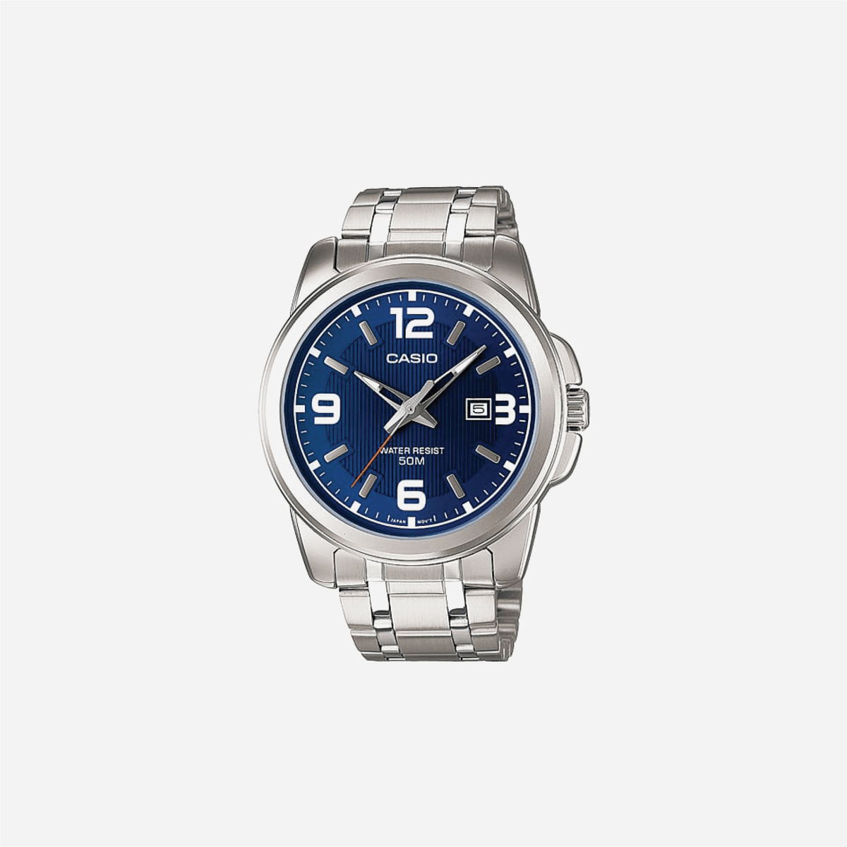 Casio Enticer MTP-1314D-2AVDF Quartz Blue Dial Analog Stainless Steel Watch
