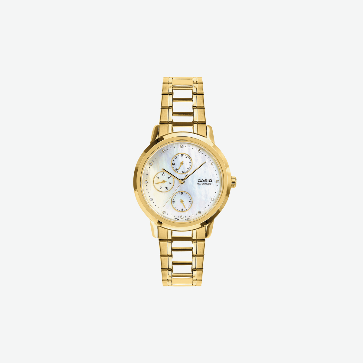 Casio LTP-SN6KGS-7A Quartz White Dial Analog Stainless Steel Watch