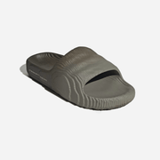 Adidas Adilette 22 Slides Silver Pebble / Shadow Olive / Off White