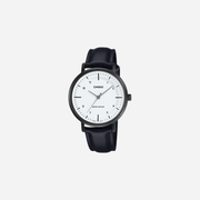 Casio Enticer LTP-VT03BL-7BDF Quartz White Dial Analog Leather Watch