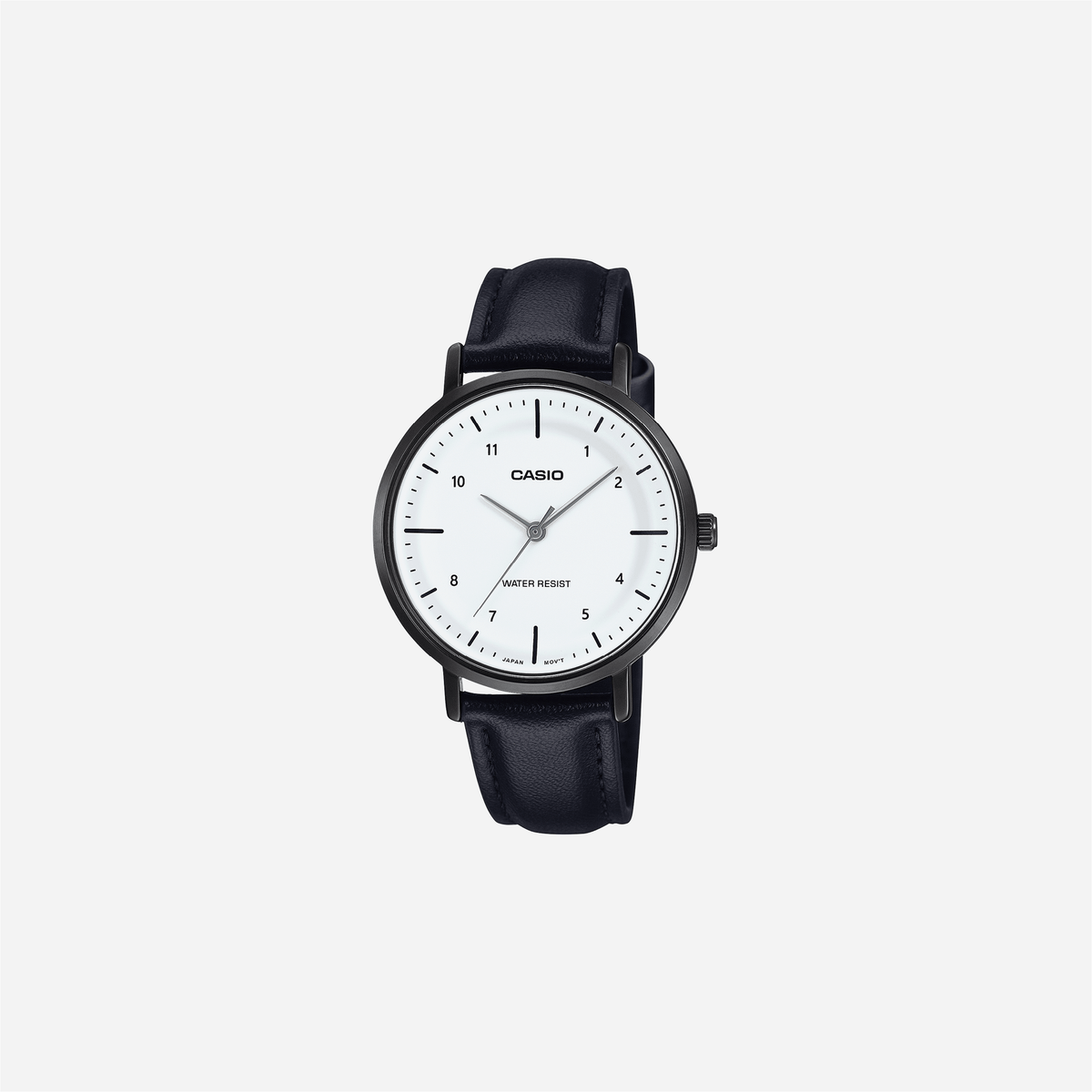 Casio Enticer LTP-VT03BL-7BDF Quartz White Dial Analog Leather Watch