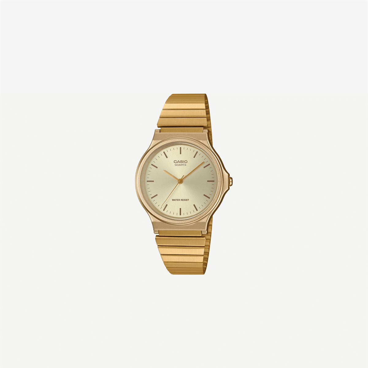 Casio Youth MQ-24G-9EDF Quartz Gold Dial Analog Stainless Steel Watch