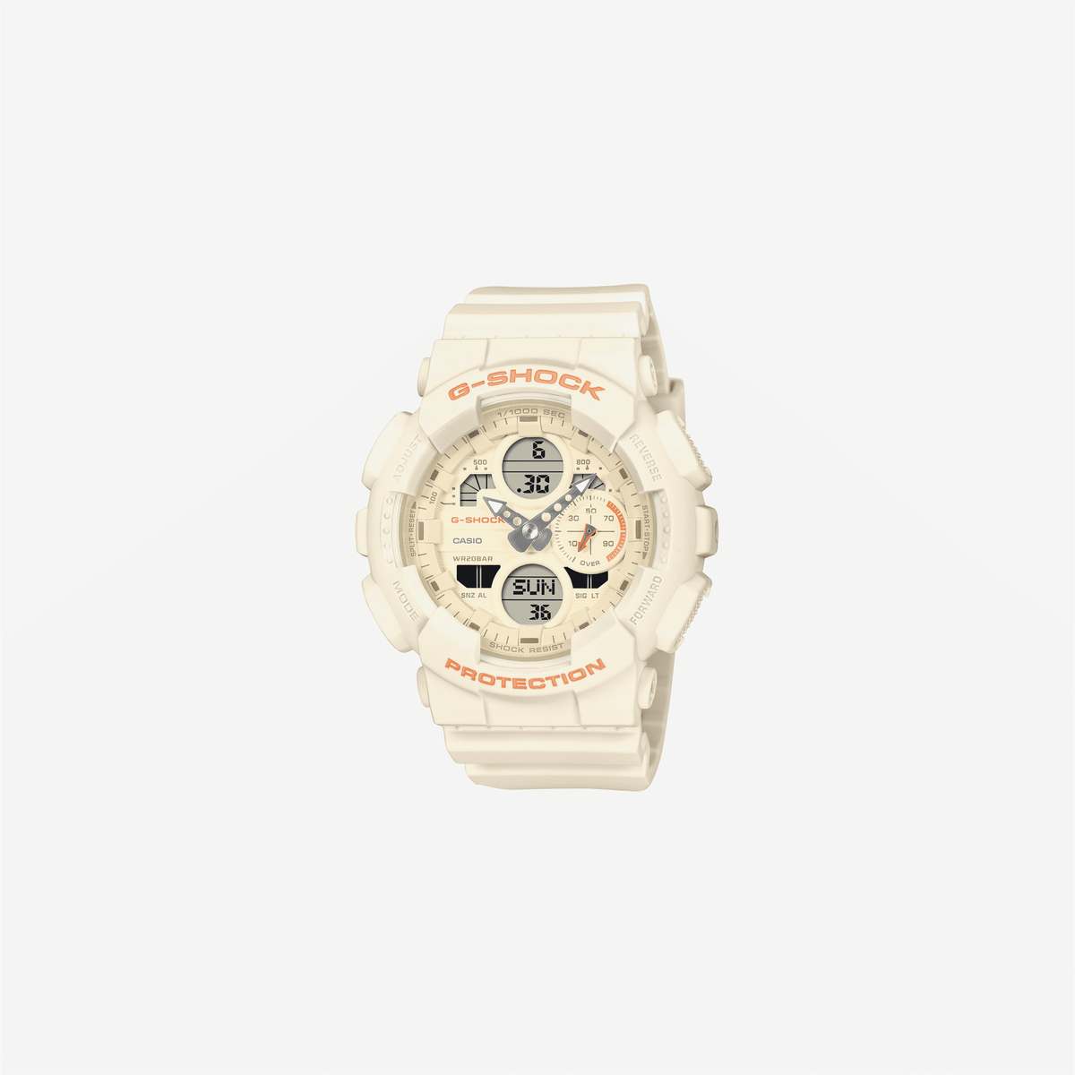 Casio G-Shock GMA-S140-7ADR Quartz Cream Dial Analog-Digital Resin Watch