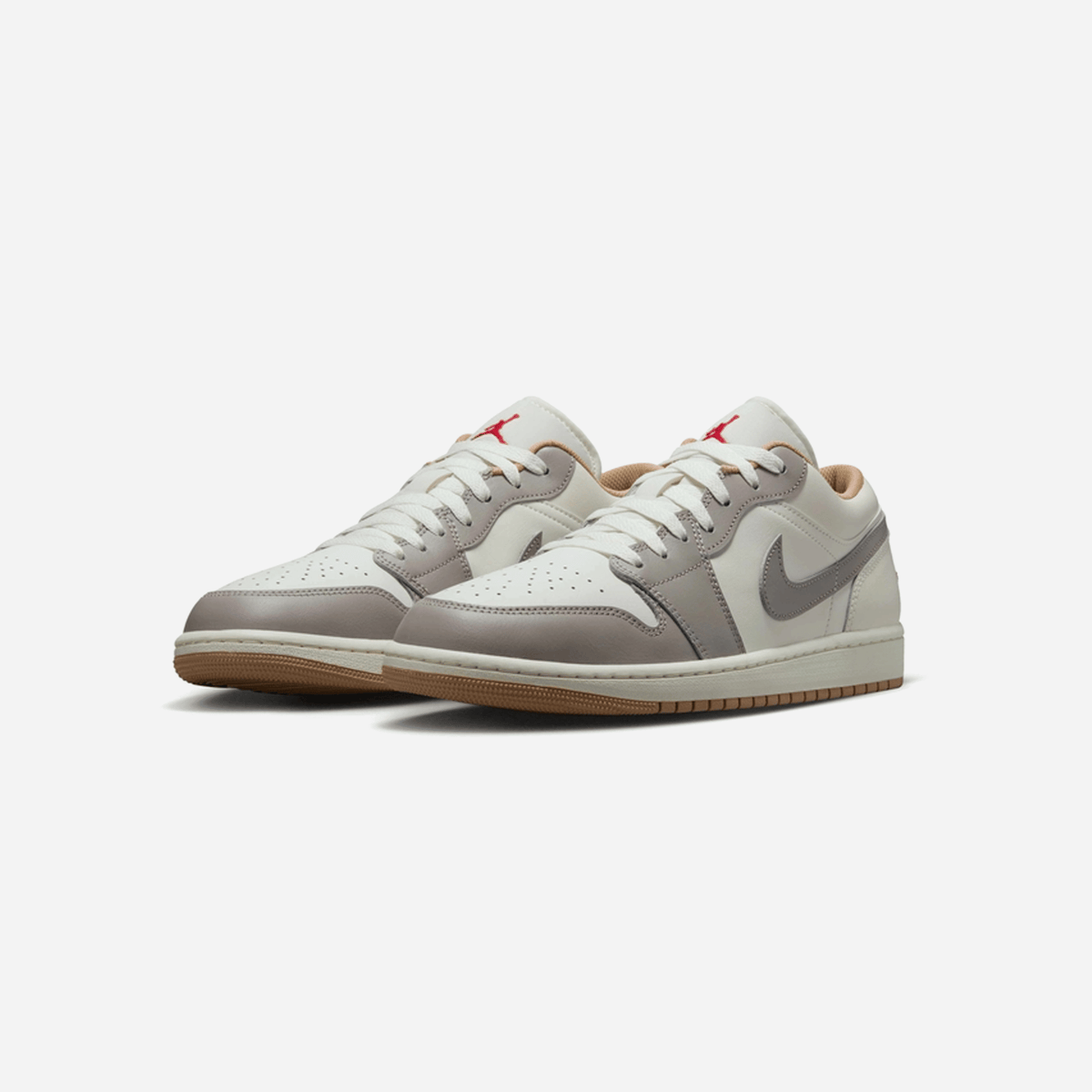 Nike Air Jordan 1 Low Sail/Fire Red College Grey Hemp