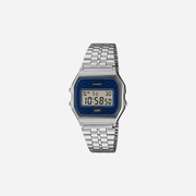 Casio Vintage A159WEVJ-2 Blue Dial Digital Stainless Steel Watch D432