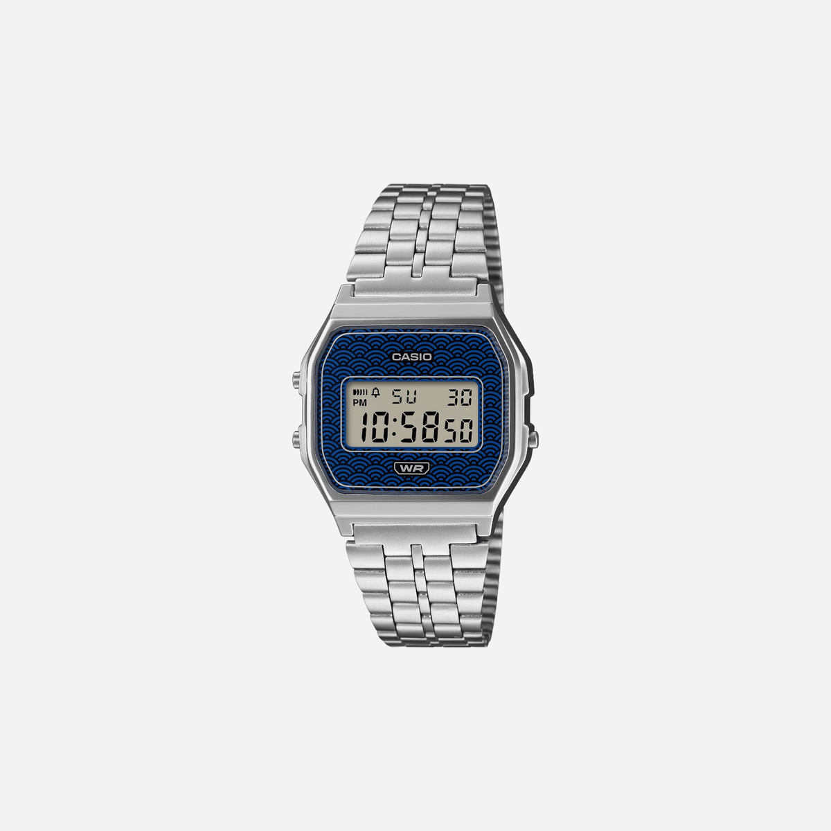Casio Vintage A159WEVJ-2 Blue Dial Digital Stainless Steel Watch D432