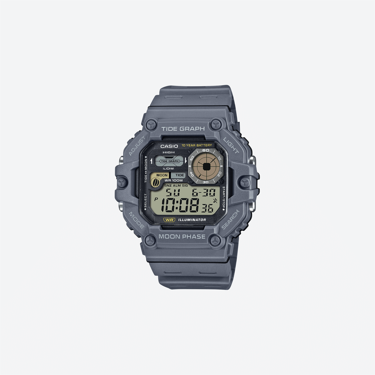 Casio Youth WS-1700H-8AVDF Quartz Black Dial Digital Resin Watch