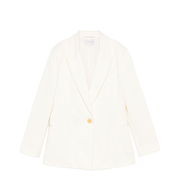 Cotton Single-Breasted Blazer Jacket