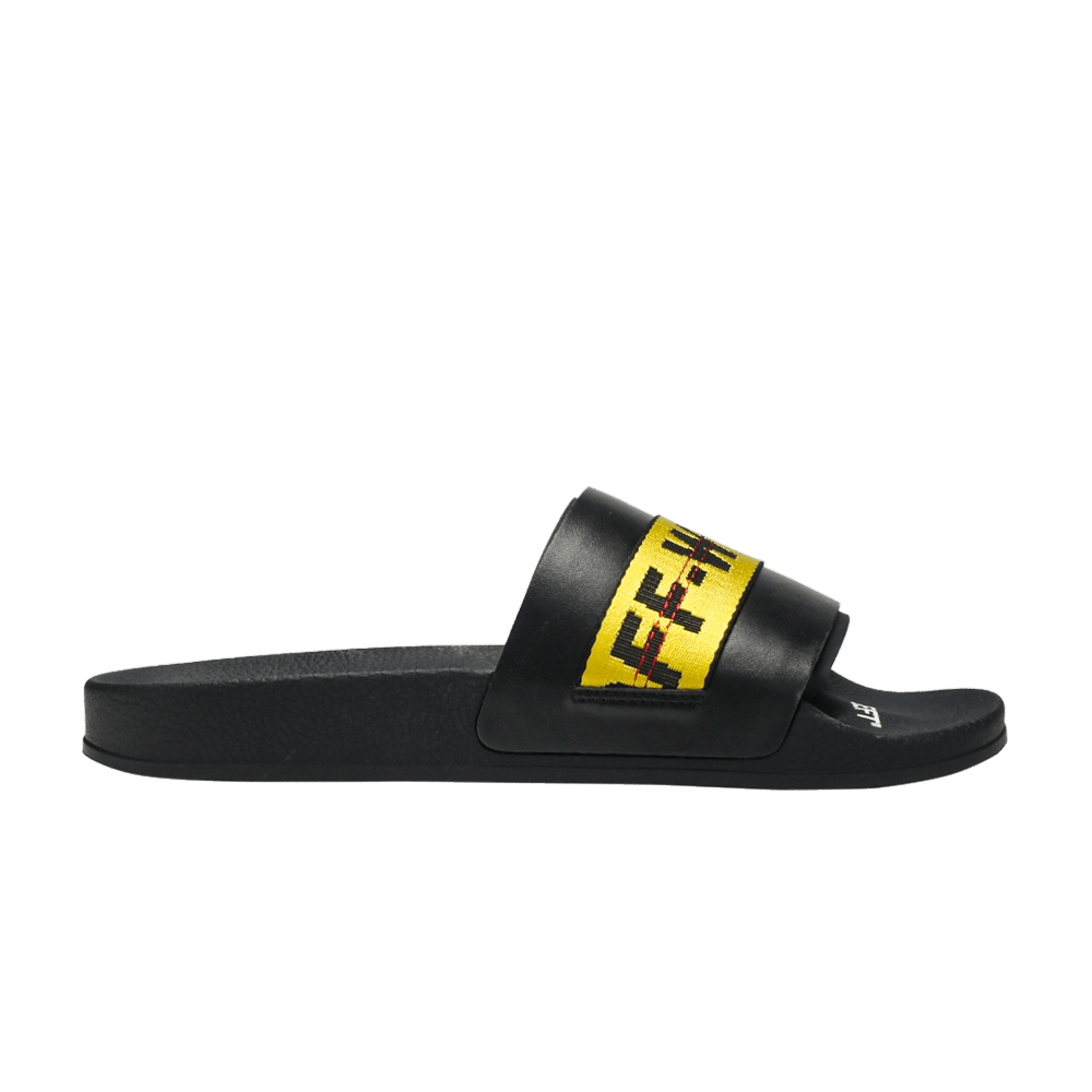 Off-White Sliders Black Yellow