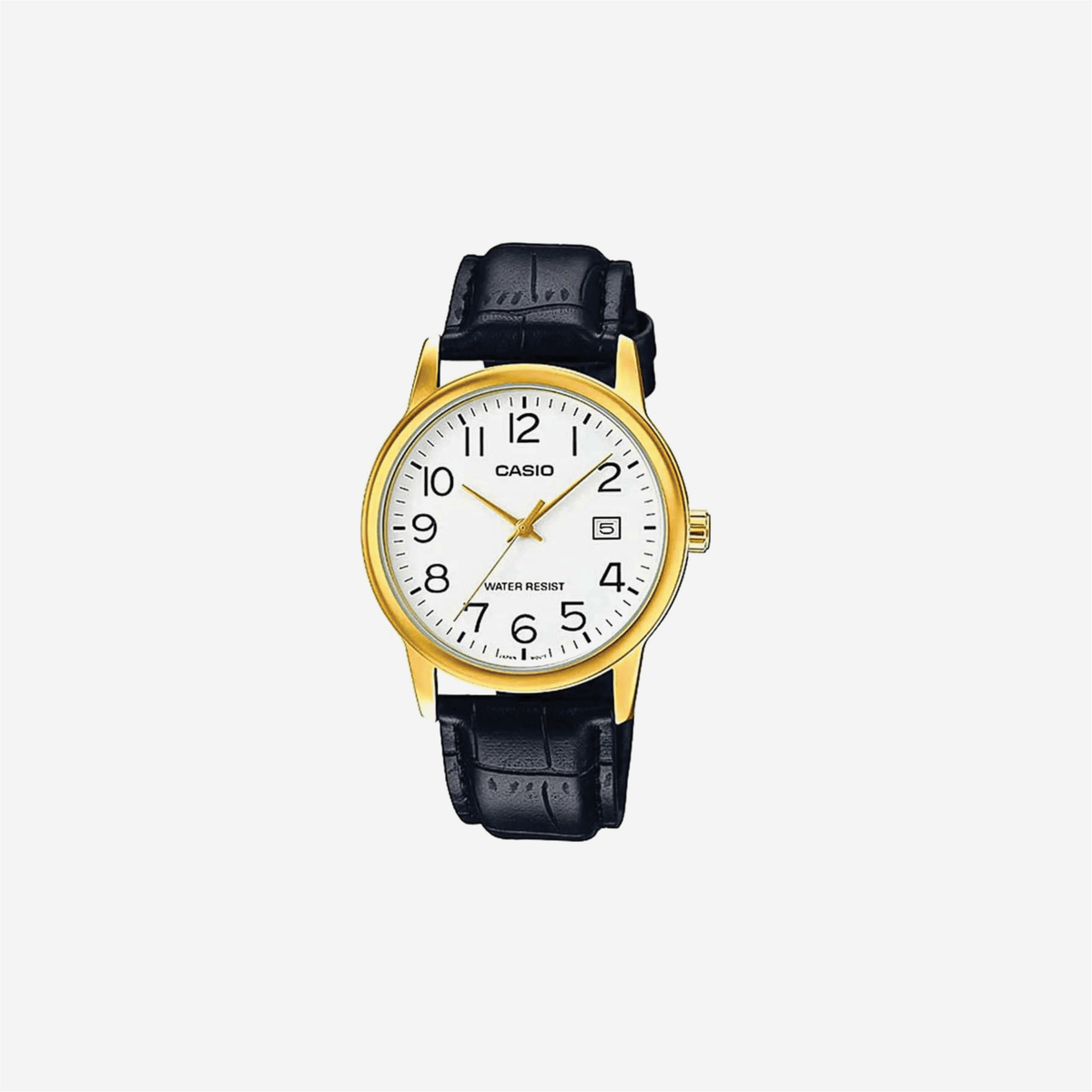 Casio MTP-V002GL-7B2 Enticer Full Figure Dial Golden Watch Analog Watch