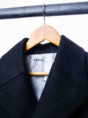 Black sheep black velvet overcoat (One Size)
