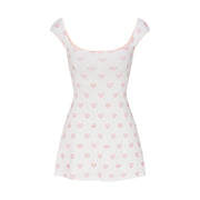 Logo Pointelle Mini Dress