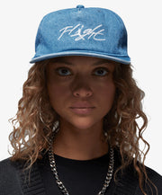 Jordan UNSTRUCTURED 5-PANEL HAT { BLUE GREY/WHITE