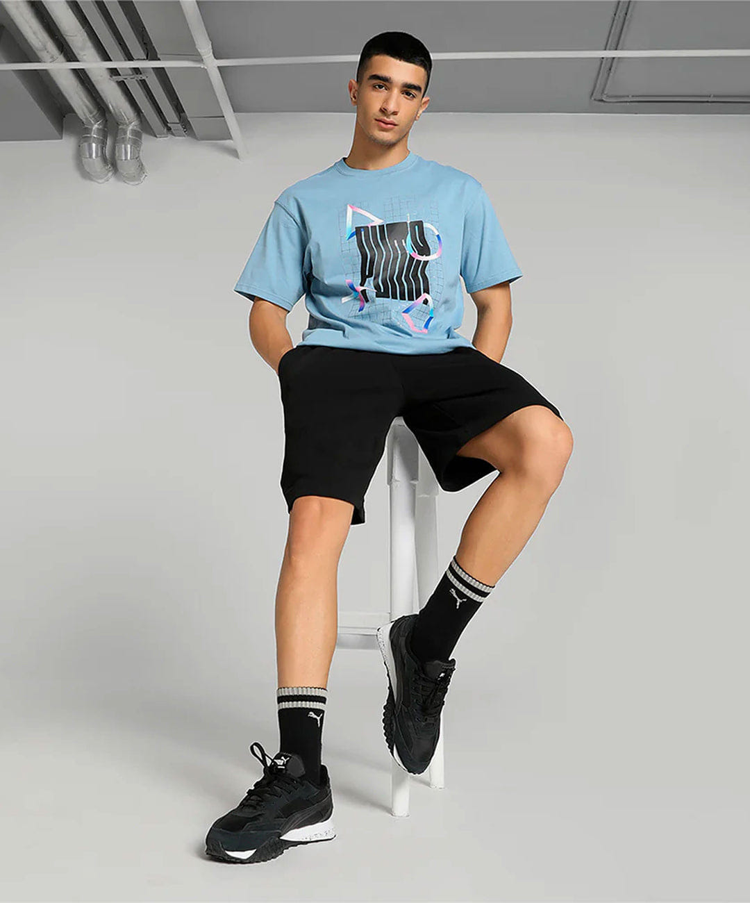 Puma x PLAYSTATION T-Shirt { ZEN BLUE