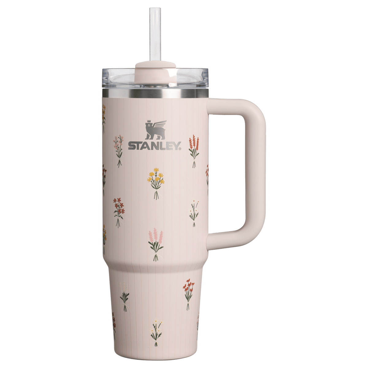 Stanley The Quencher H2.0 Flowstate Tumbler | 30 OZ Rose Quartz Bouquets