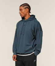 Gymshark Power Oversized Hoodie GS Stealth Blue