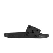 Gucci Wmns Rubber GG Slide 'Black'