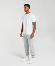 Gymshark Rest Day Essentials Cargo Joggers Light Grey Core Marl
