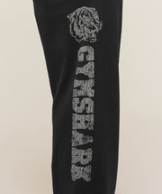 Gymshark Retro Collegiate Graphic Wide Leg Pants Black