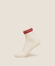 Gymshark Double Cuffed Socks Single Soft White