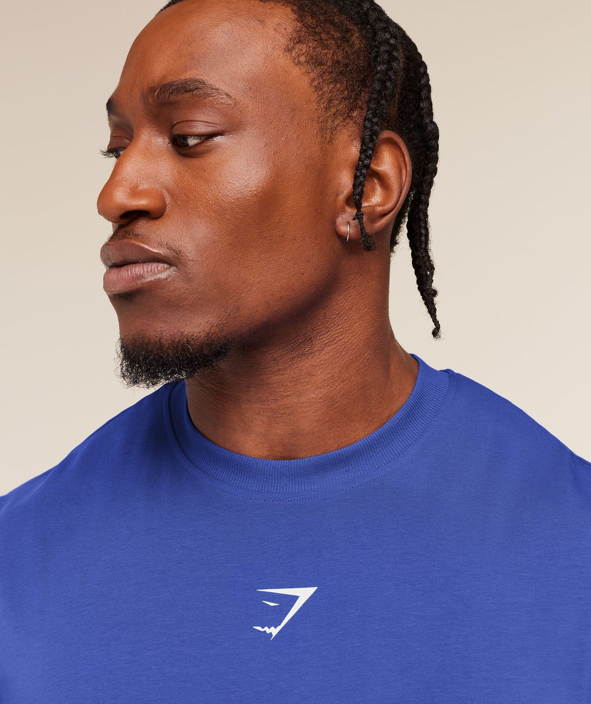 Gymshark Power Cut Off Tank Force Blue