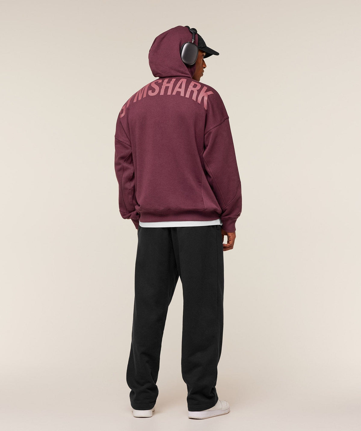 Gymshark Power Oversized Hoodie GS Impact Burgundy
