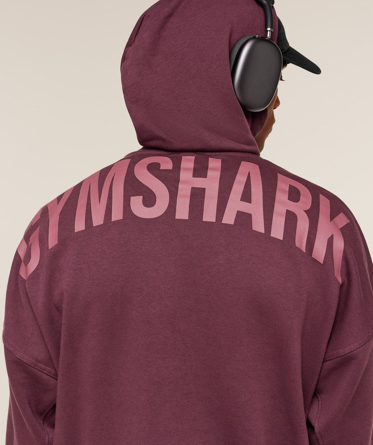 Gymshark Power Oversized Hoodie GS Impact Burgundy