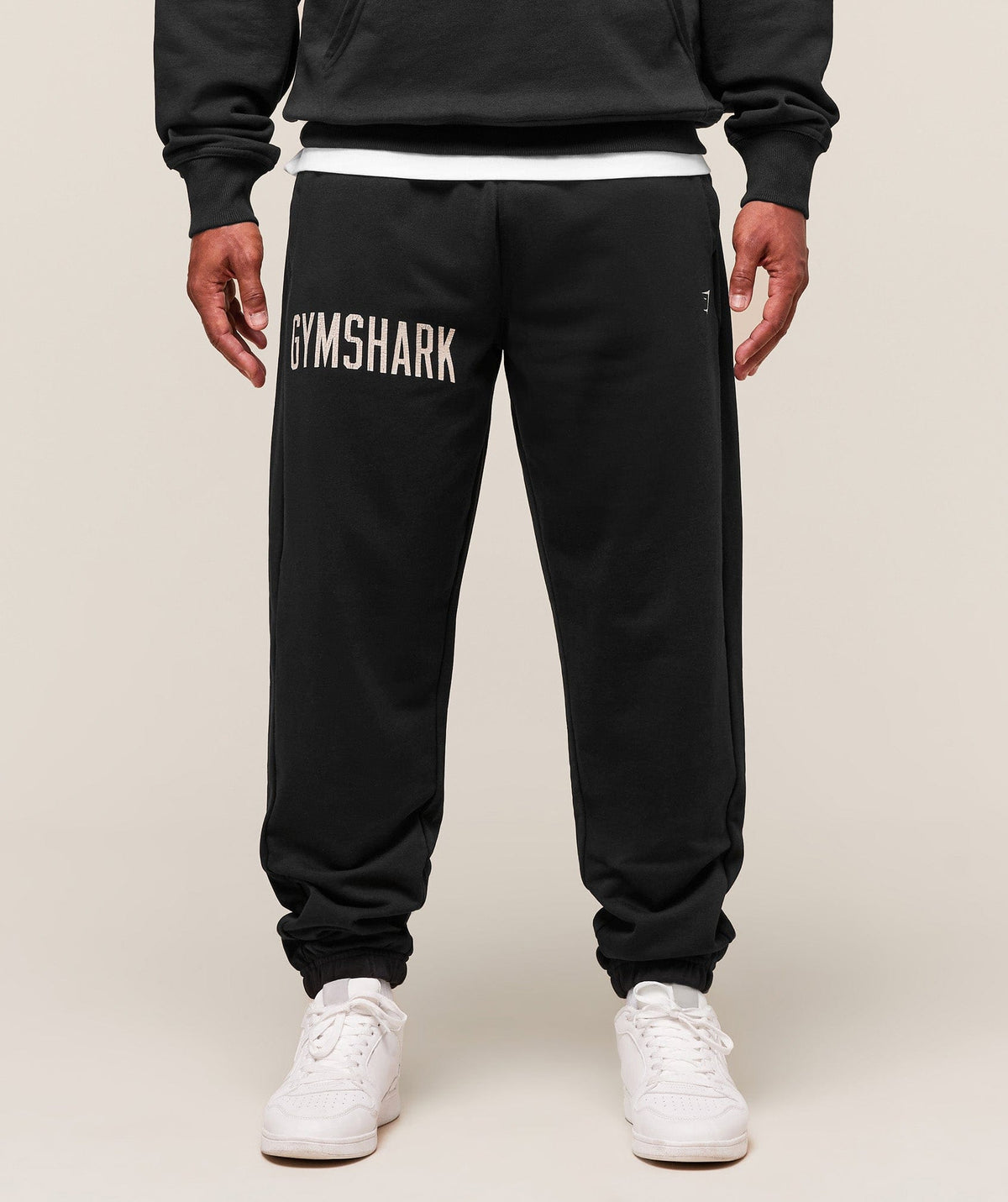 Gymshark Worn Graphic Joggers Black