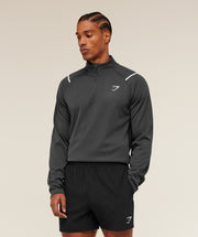 Gymshark Arrival Contrast 1/4 Zip Grey