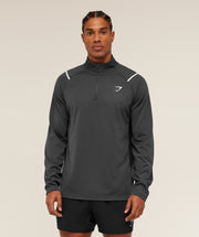 Gymshark Arrival Contrast 1/4 Zip Grey